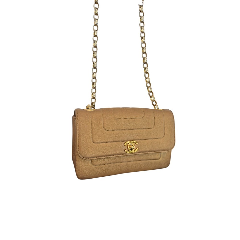 CHANEL Bronze Metallic Bijoux Mini Flap Crossbody Bag